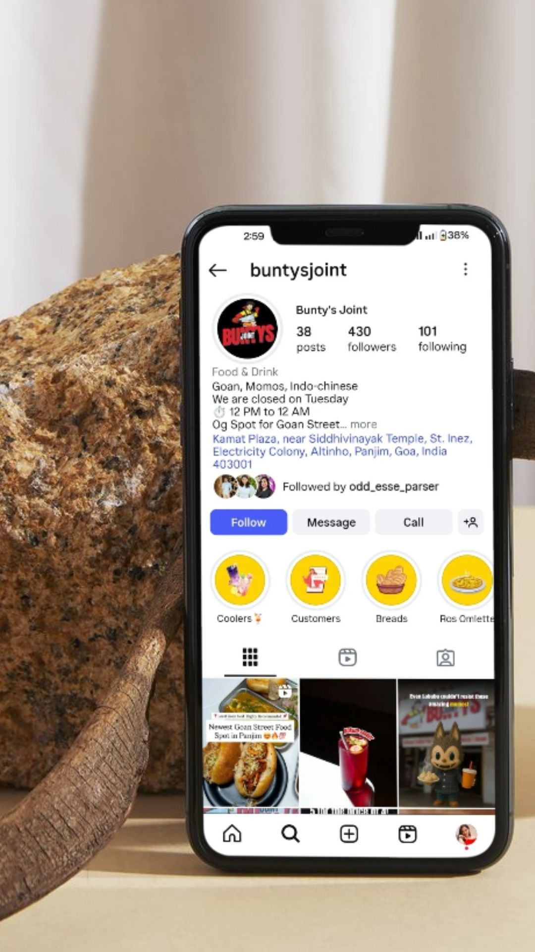 social media restaurant